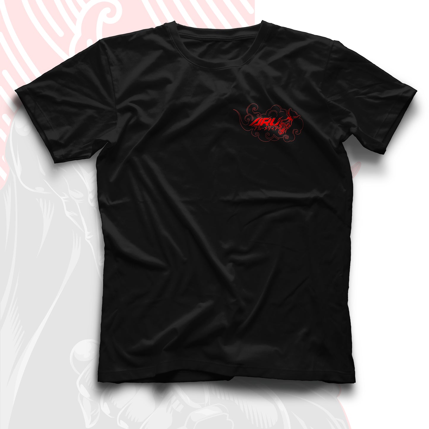 T-Shirt - Schwarzes Geistergesicht