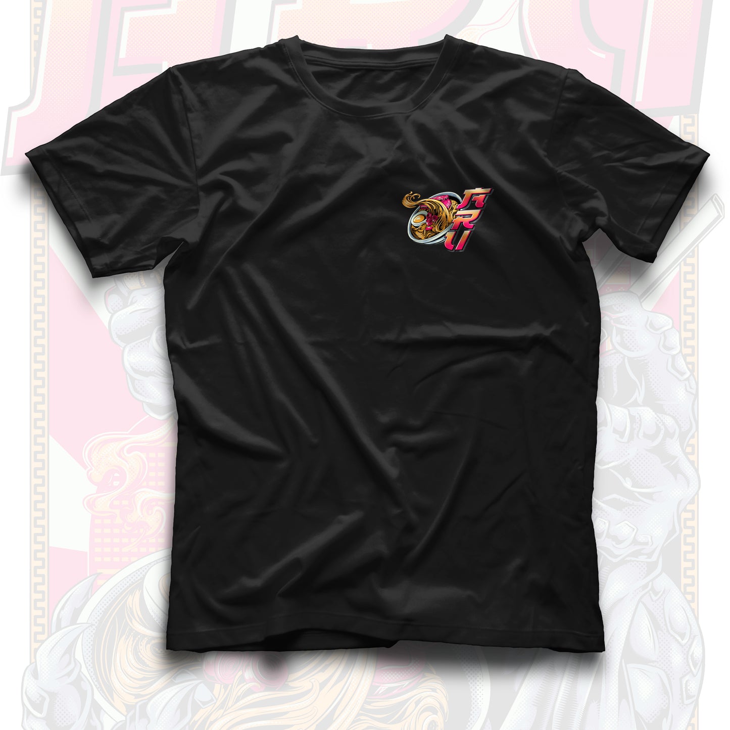 Camiseta negra Godzilla Ramen